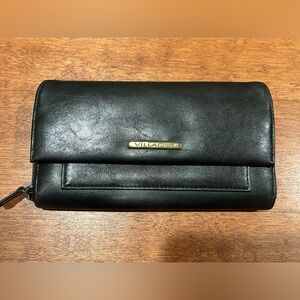 90s Y2K Villager Black Leather Wallet
